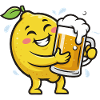 Radler Beer Lemon Funny Lemon Character