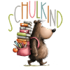 Süßer Bär Schulkind Einschulung Junge Mädchen