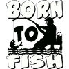 Born to Fish Silhouette
