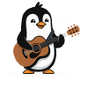 Penguin Guitar Music Funny