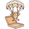 Parachute Pizza Skydiving Fun
