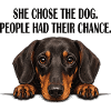 Mom Dachshund She Chose The Dog