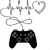 Gaming Heart Beat T-Shirt
