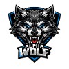 Aggressive Alpha Wolf Logo Energetic Mascot