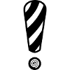 Black & White Spiral Stripes