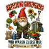 Abteilung Gartenzwerg Kleingarten Humor