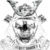 Samurai skeleton in armor