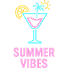 Summer Vibes Neon Cocktail