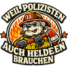 Polizeihelden Hund Feuerwehraxt