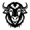 Bison-Gesicht