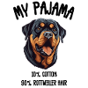 Hunde-Rottweiler-Pyjamas