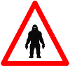 Attention au Sasquatch devant