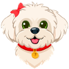 Cute Maltese Puppy (Comic Portrait)