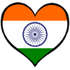 India Heart Flag
