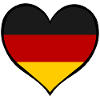 Germany Heart Flag