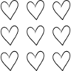 Black Heart Pattern | Minimal Design