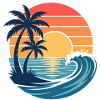 Sunset Beach Palms