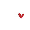 Letter D with Heart Initials Monogram