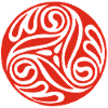 Celtic Red Spiral