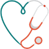 Krankenschwester-Stethoskop Herzpfleger Medic Geschenk