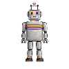 Rainbow Retro Robot