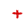Love mit rotem Kreuz-Herz England
