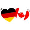 Heart Flags German-Canada