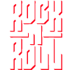 Mutiges Rock'n'Roll-Typografie-Design