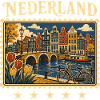 Amsterdam Grachten Reisemarke