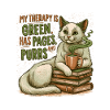 Cats & Matcha Therapy T-Shirt Gift Reader