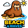 Walrus on the Beach: Beach & Waves