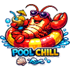 Pool Chill Krabbe mit Drink