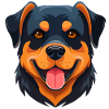 Rottweiler (comic portrait)
