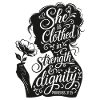 Strength and Dignity Silhouette