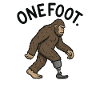 One-legged funny amputee, one-legged bigf