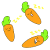 Carrot sleeping face