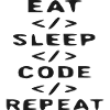 Eat Sleep Code Repeat - Code Icon