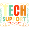 Tech Support Buntes Retro