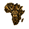 Giraffe Tribal Africa Gold