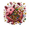 Sparschwein Schatzregen