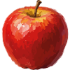 Illustrations polygonales Apple