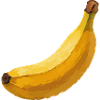 Illustration vectorielle banane jaune