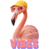 Cool "VIBES" Flamingo