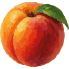 Peach Pop Art Illustration