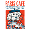 Paris Café Dog with Baguette