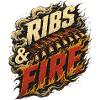 Ribs & Fire BBQ Grill Maître fumoir