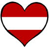 Austria Heart Flag