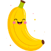 Happy Banana Cartoon
