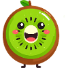 Kiwifruit Kawaii Smile