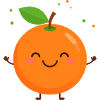 Kawaii Orange Mascot